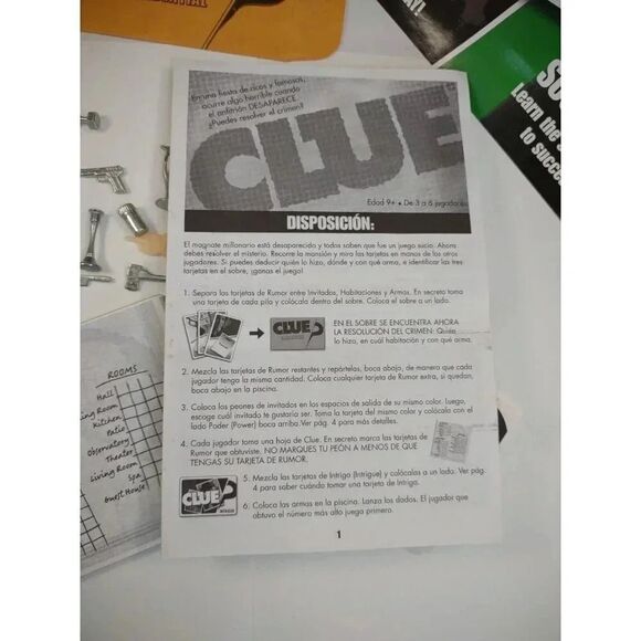 Clue Discover the Secrets 2008 Replacement Parts Question Mark Pawn Weapons Card - Picture 7 of 16